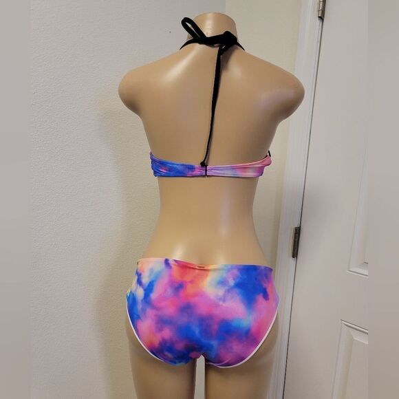 PINK VICTORIA SECRET COLORBLOCK TWO PIECE BIKINI SWIMSUITS - Picture 10 of 15